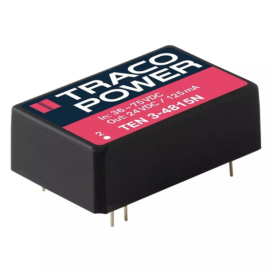 TRACO POWER DC-DC CONVERTER, 3.3V, 0.75A, DIP, TEN 3-2410N