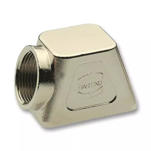 Harting Heavy Duty Hoods / Housings / Bases HOOD, SIDE ENTRY, ZINC, 19 14 001 0501