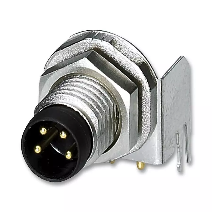 Phoenix Contact Sensor Connectors SENSOR CONNECTOR, M8, PLUG, 4P, PANEL, 1456048