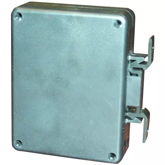 BUD ENCLOSURE, DIN RAIL, ABS, BLACK, DPB-4760.