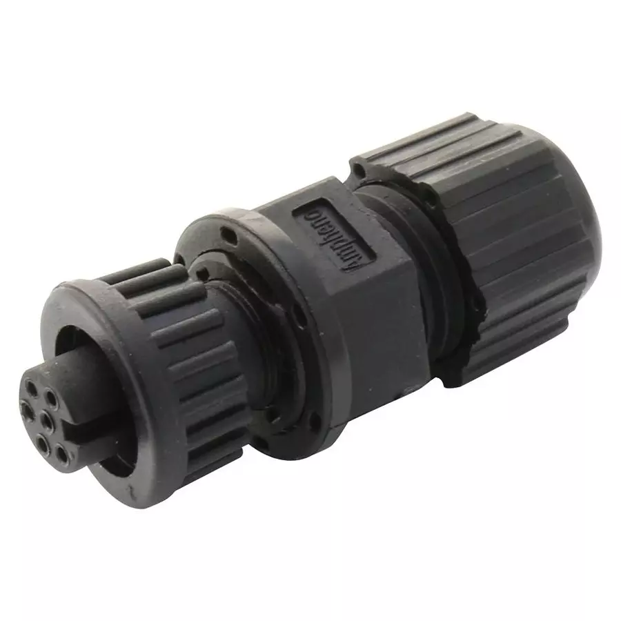 AMPHENOL LTW CIRCULAR CONNECTOR, RCPT, 6POS, CABLE, AU-06BFFA-LL7001