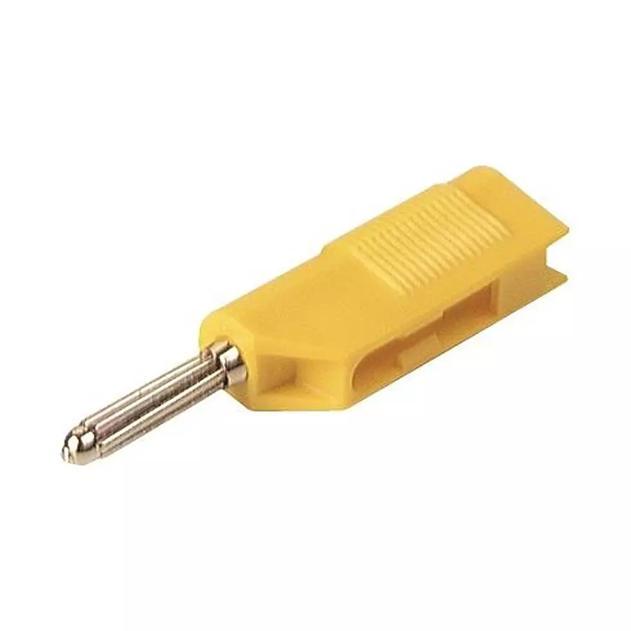 HIRSCHMANN PLUG, 4MM, STACKABLE, YELLOW, PK5, BUELA, 930729103 (Pack of 5)