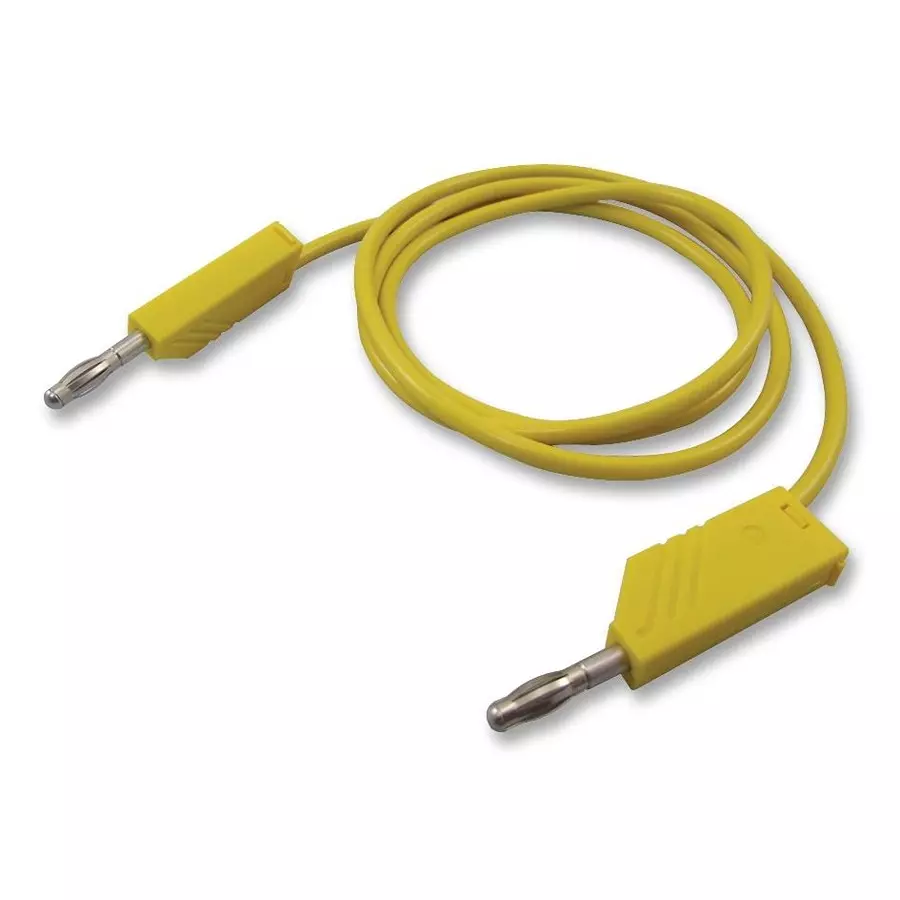 HIRSCHMANN TEST LEAD, YELLOW, 1M, 60V, 32A, 934063103
