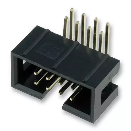 AMPHENOL COMMUNICATIONS SOLUTIONS HEADER, RA, 2.54MM, 8WAY, T821108A1R100CEU (Pack of 10)