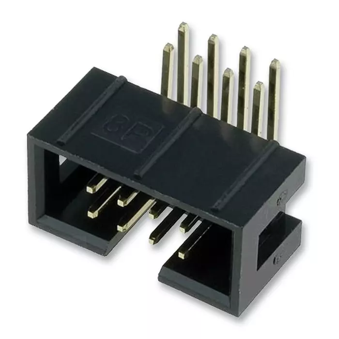 AMPHENOL COMMUNICATIONS SOLUTIONS HEADER, RA, 2.54MM, 20WAY, T821120A1R100CEU (Pack of 10)