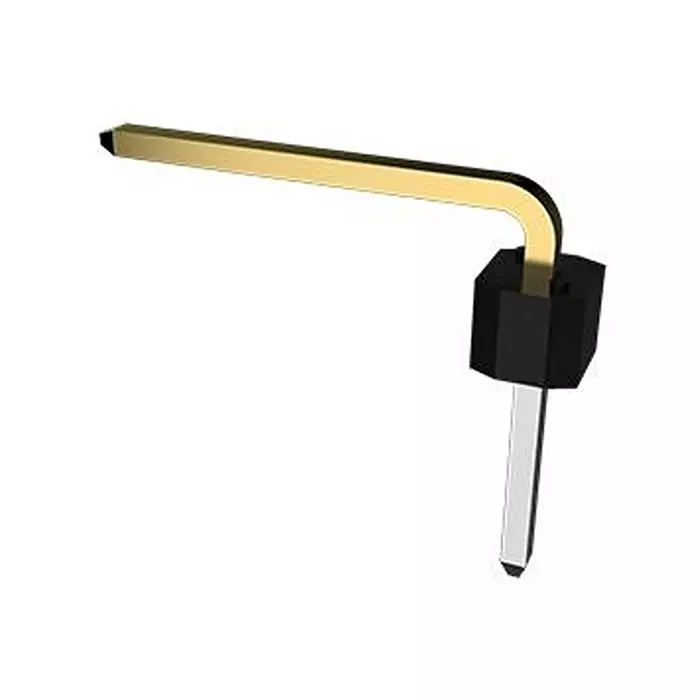 AMPHENOL COMMUNICATIONS SOLUTIONS CONN, R/A HEADER, 7POS, 1ROW, 2.54MM, 68016-207HLF