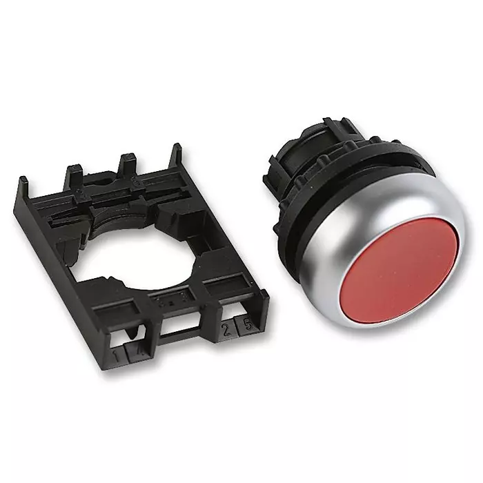 EATON MOELLER OPERATOR W/ BRACKET, 22MM PB SWITCH, M22-D-R+M22-A