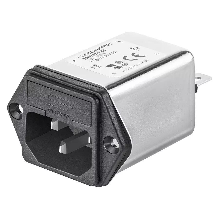 SCHAFFNER - TE CONNECTIVITY IEC FILTER, MEDICAL, 7MH, 4A, 250VAC, 819962-SF
