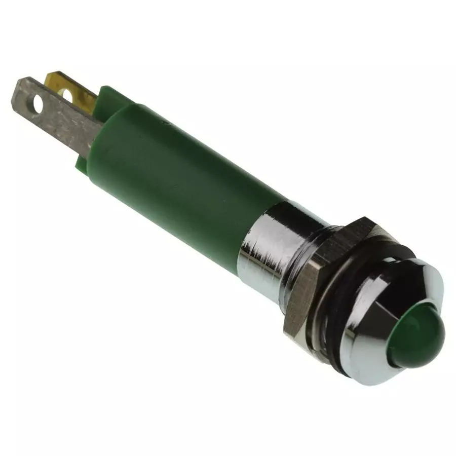 CML INNOVATIVE TECHNOLOGIES LED INDICATOR, 24V, GREEN, 19040351