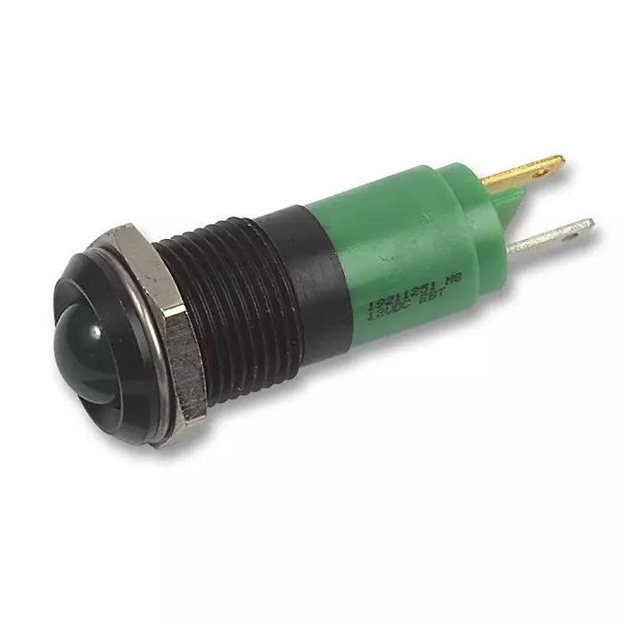 CML INNOVATIVE TECHNOLOGIES LED INDICATOR, 10MM, GREEN, 19211361