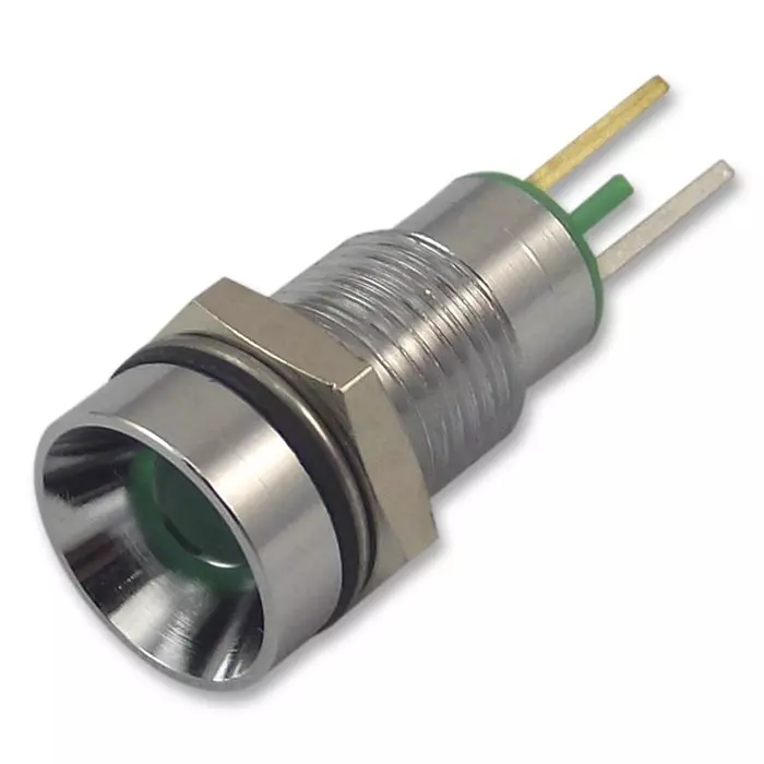 CML INNOVATIVE TECHNOLOGIES LED INDICATOR, 8MM, GREEN, 19050051