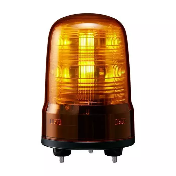 PATLITE (U.S.A.) Beacon, Amber, Flash/Rotate, 80Mm, 24Vdc, SF08-M1JN-Y