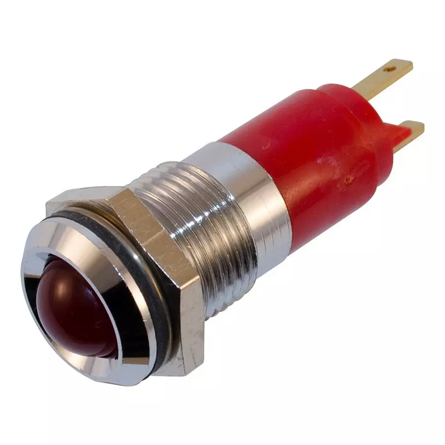 WAMCO Panel Mount Indicator, Led, 14Mm, Red, 24V, WL-19210350