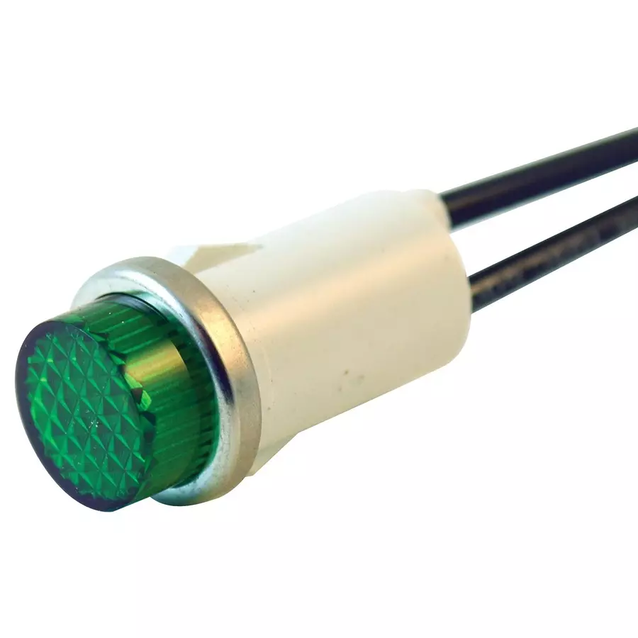 WAMCO Neon Indicator, 230Vac, 1.5Ma, Green, WL-1053C5