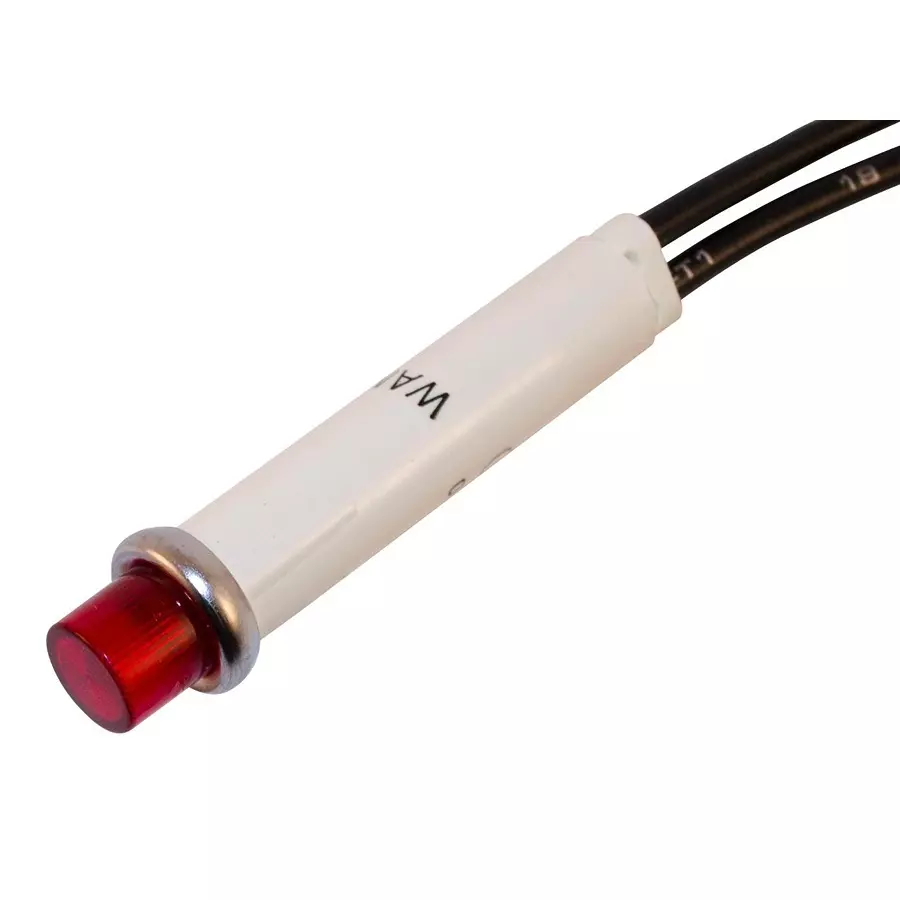 WAMCO Neon Indicator, 115Vac, 1.5Ma, Red, WL-2150A1