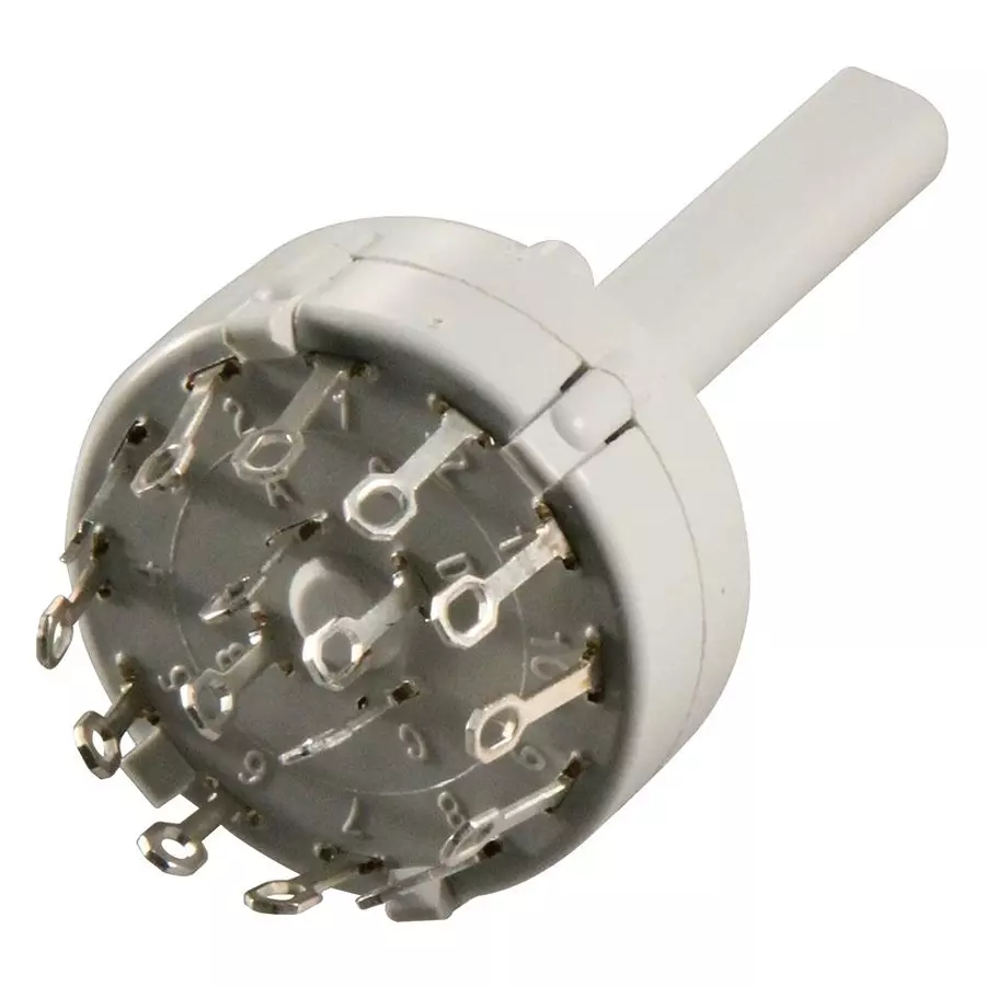 LORLIN Switch, 4 Pole, 3 Pos, 0.15A, 250V, CK1037
