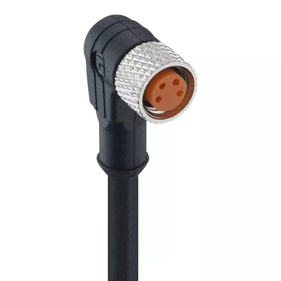 LUTRONIC Sensor Cord, M8 R/A Rcpt-Free End, 32.8 , 0805 04 002 10M