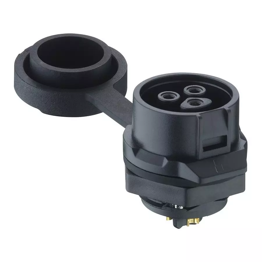 LUTRONIC Sensor Conn, Rcpt, 4Pos, Solder, 2420 04 T18CB100