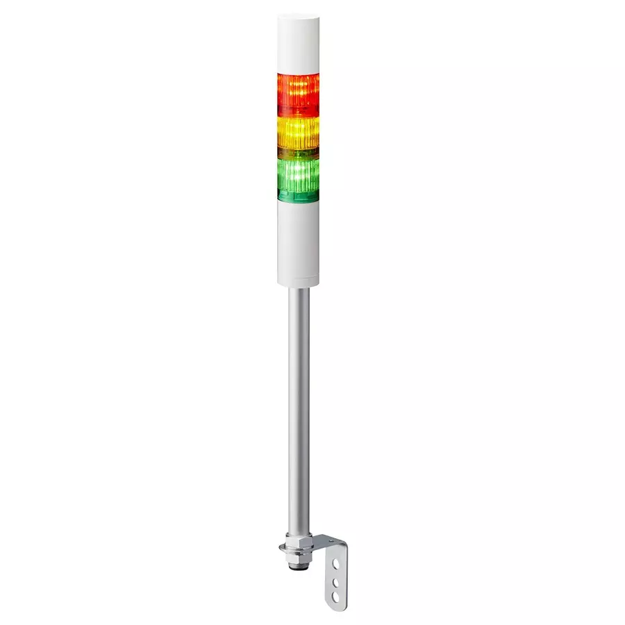 PATLITE (U.S.A.) Signal Tower, 40Mm, 24V, Red/Amber/Grn, LR4-302LJBW-RYG