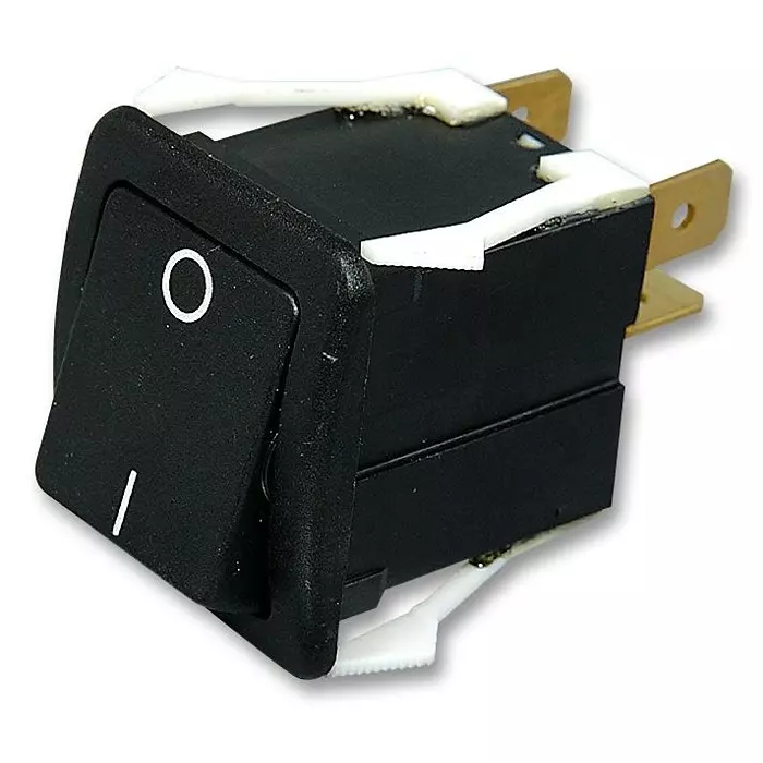 OTTO CONTROLS Rocker Switch, Dpst, Black, I/O, K2ABHAAAAR