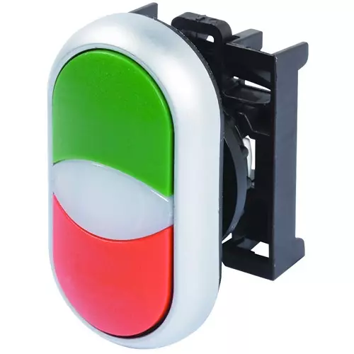 EATON CUTLER HAMMER DOUBLE PUSHBUTTON SWITCH OPERATOR, M22-DDL-GR