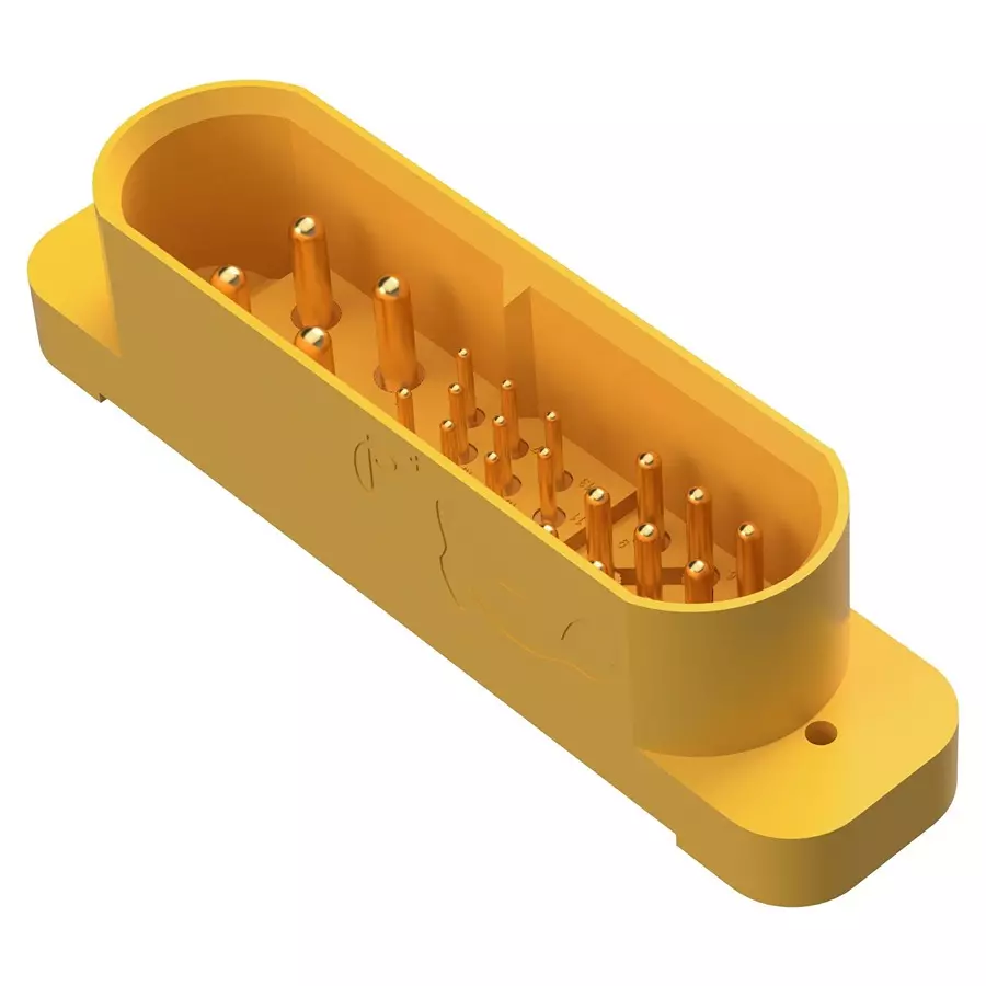 POSITRONIC RECT PWR CONN, PLUG, 25POS, THT, GFSH435M37H/AA