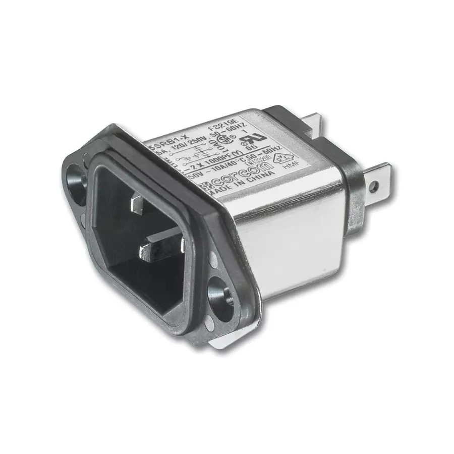 CORCOM - TE CONNECTIVITY FILTER, EMI, 15A, 16.6UA, 250VAC, 15SRB1-R