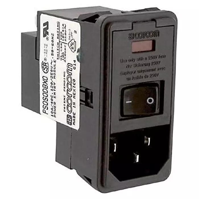 CORCOM - TE CONNECTIVITY CONNECTOR, POWER ENTRY, RCPT, 10A, 250VAC, PS0SXSBX0