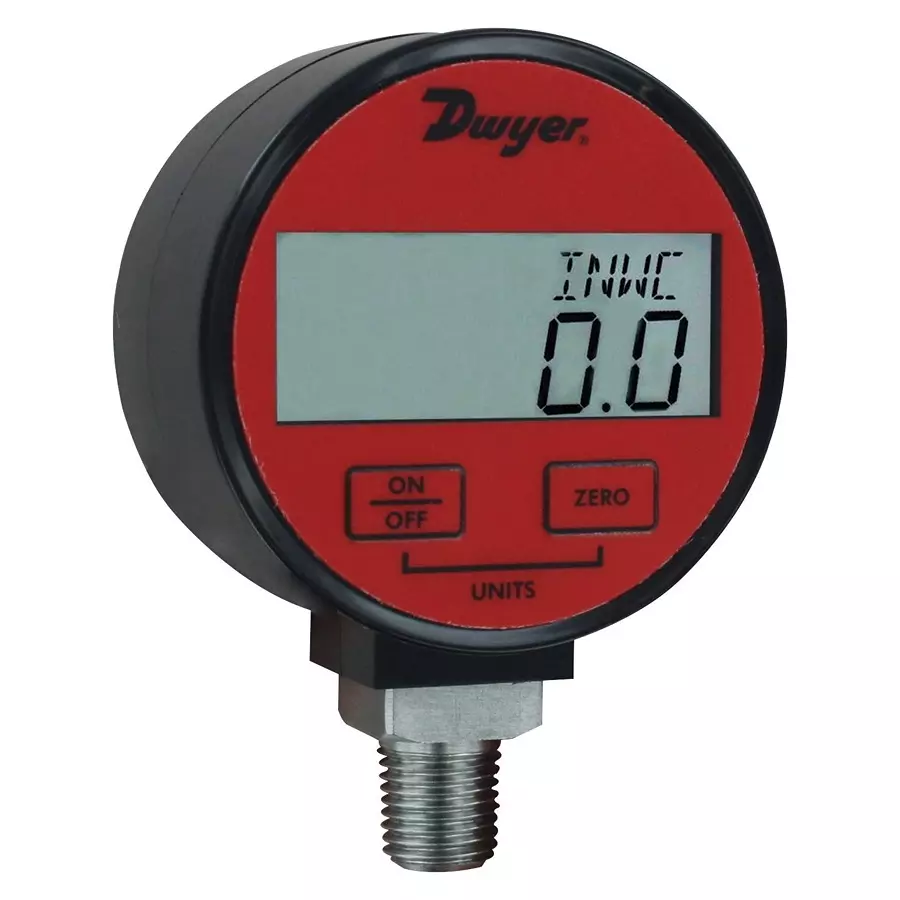 DWYER PRESSURE GAUGE, 100PSI, 1/4"MNPT, DPGA-08.