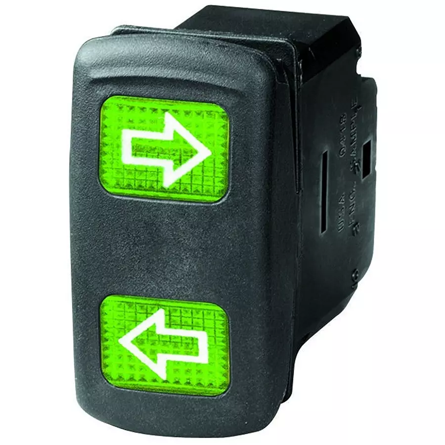 EATON SWITCH, ROCKER, DPDT, 12A, BLACK, SFRMXXCXXXXXXXX