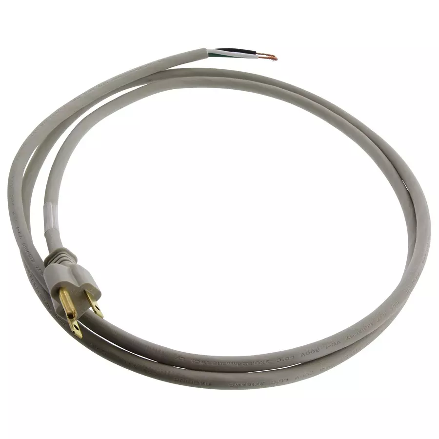 VOLEX POWER CORD, NEMA5-15P, 6FT, 10A, GRAY, 17405 8 B1