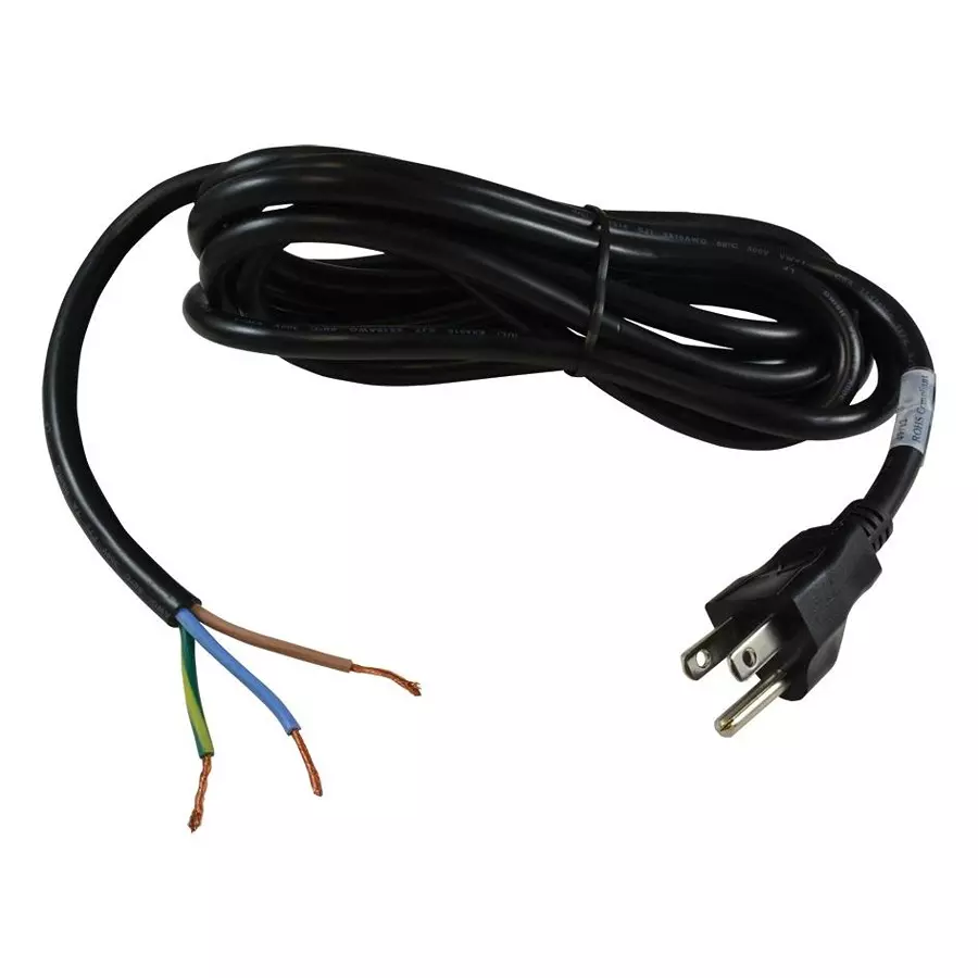 VOLEX POWER CORD, NEMA5-15P, 9.8FT, 13A, BLACK, 17515 10 B1