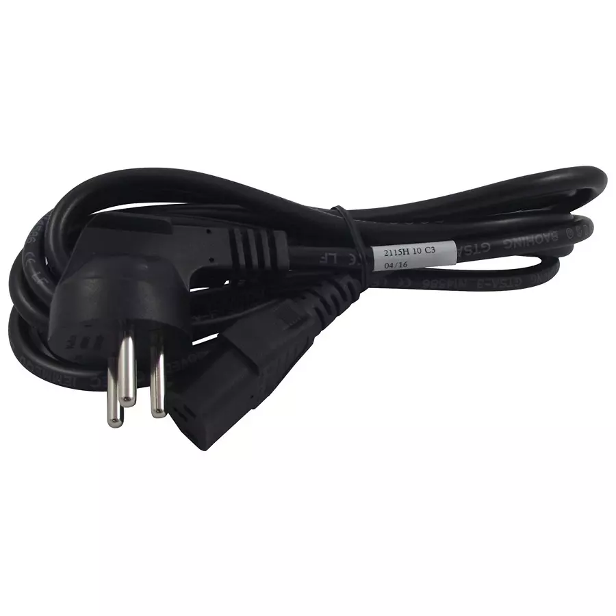 VOLEX POWER CORD, ISRAEL PLUG/IEC C13, 2.5M, 2115H