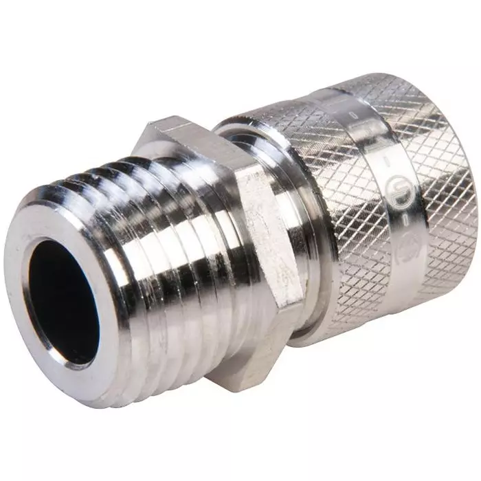 HUBBELL WIRING DEVICES CONDUIT CORD CONNECTOR, ALUMINUM, SHC1016