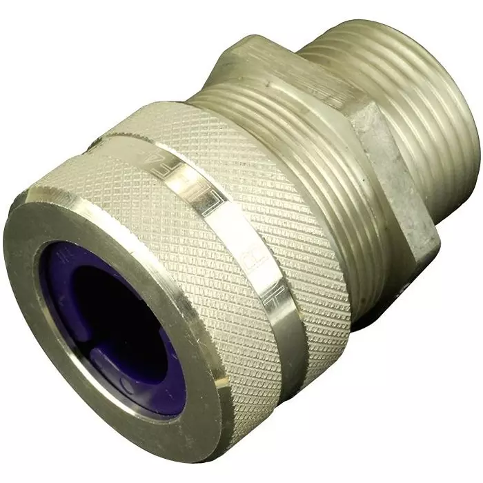 HUBBELL WIRING DEVICES CORD CONNECTOR, ALUMINIUM, 1 , SHC1042