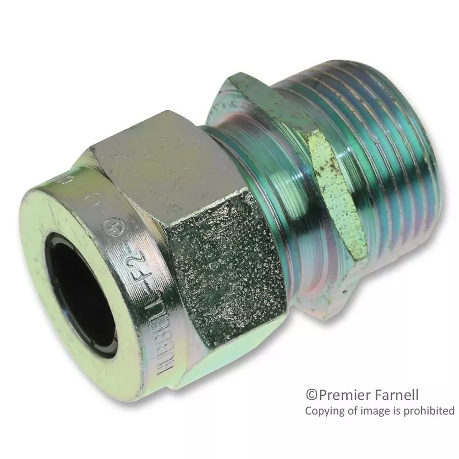 HUBBELL WIRING DEVICES STRAIGHT MALE CORD CONNECTOR, 0.75", SHC1034ZP