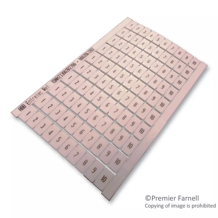 ENTRELEC - TE CONNECTIVITY MARKER, 1-10, PK10, 023300227 (Pack of 10)