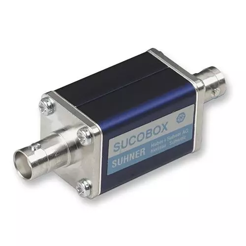 HUBER+SUHNER ADAPTOR, BNC PLUG, BNC JACK, 50OHM, F66 CB-50-0-1/ --- -E