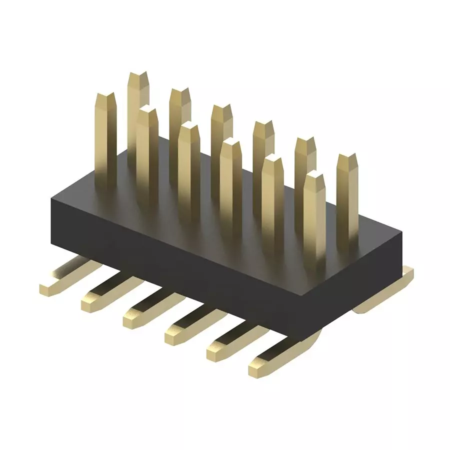 GCT CONNECTOR, HEADER, 12POS, 2ROW, 1MM, BC050-12A-K0-0200-0160-0480-LD