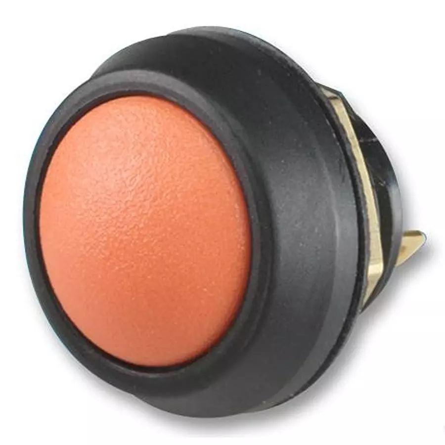 ITW SWITCHES PUSHBUTTON SWITCH, ORANGE, 59-517