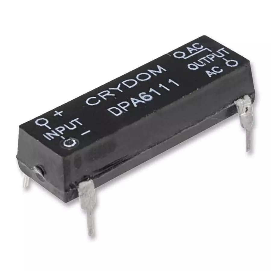 SENSATA/CRYDOM SSR, 1A, 20-280VAC, ZERO CROSSING, DPA6111