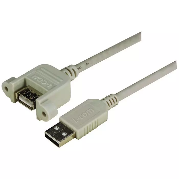 L-COM COMPUTER CABLE, USB, 5M, GRAY, UPMAA-5M.