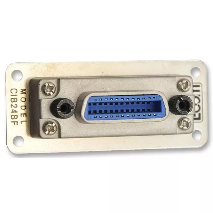 L-COM ADAPTOR, GPIB BULKHEAD, RECPT TO RECPT, CIB24BF