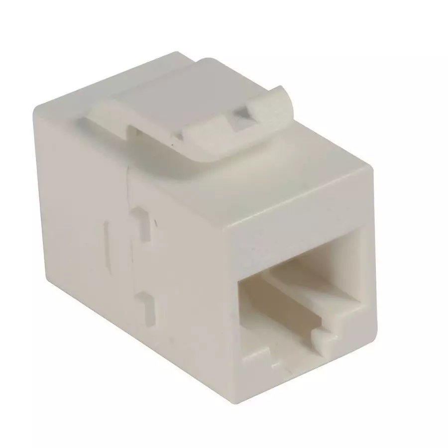 L-COM KEYSTONE ADAPTOR, 8POS, CAT5E, RJ45 JACK, TDG1026KC5-MINI