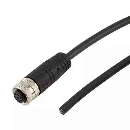 L-COM SENSOR CORD, 8P M12 RCPT-FREE END, 5M, TRG887-P4B-5M