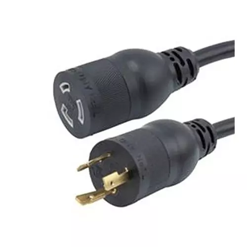 L-COM LCK PWR CORD, NEMA L5-20P-L5-20R, 20A/6 , L520P-L520R-20-6F