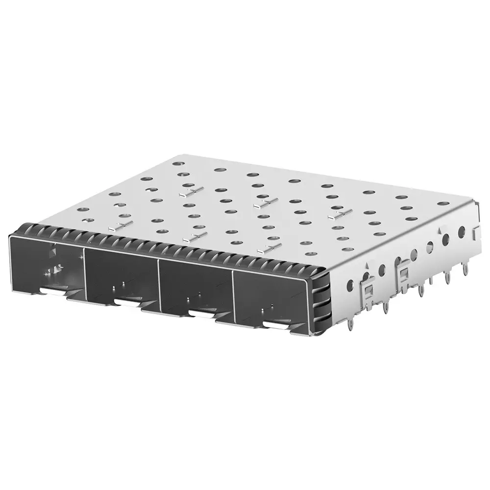 TE CONNECTIVITY Connector Cage, Sfp+, 4Port, 2007132-1