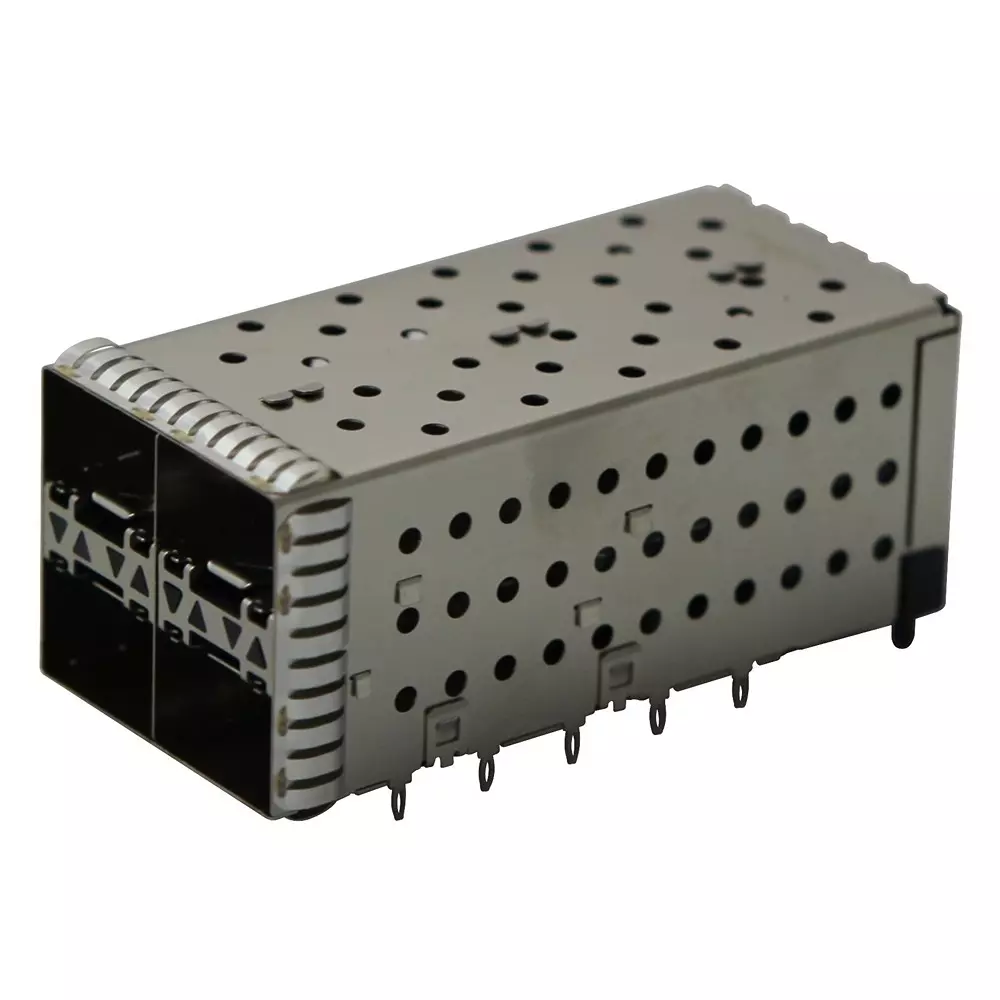 TE CONNECTIVITY Cage, Stacked, 2X2, Sfp+, Light, 2007637-5