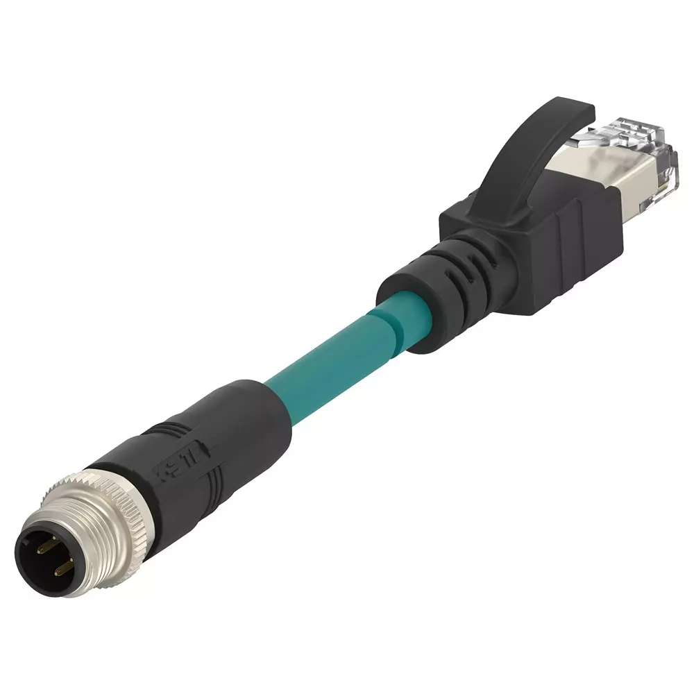 TE CONNECTIVITY Sensor Cord, 4P M12 Plug-Rj45 Plug, 10M, Tcd2473A201-007.
