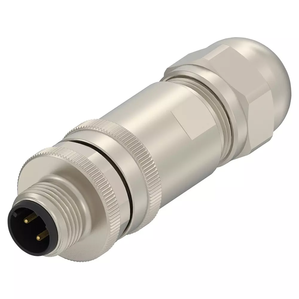 TE CONNECTIVITY Sensor Conn, M12, Plug, 4Pos, Cable, 2351378-2
